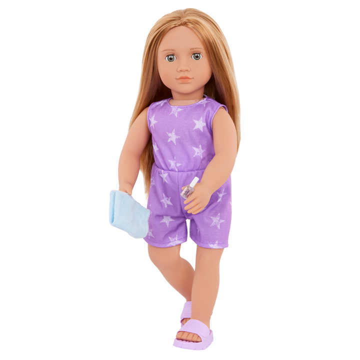 Serafina - 46cm Spa Day Doll - Deluxe Doll with Storybook - Spa Accessories - Toys & Gifts for Kids - Ages 3 Years + - Our Generation