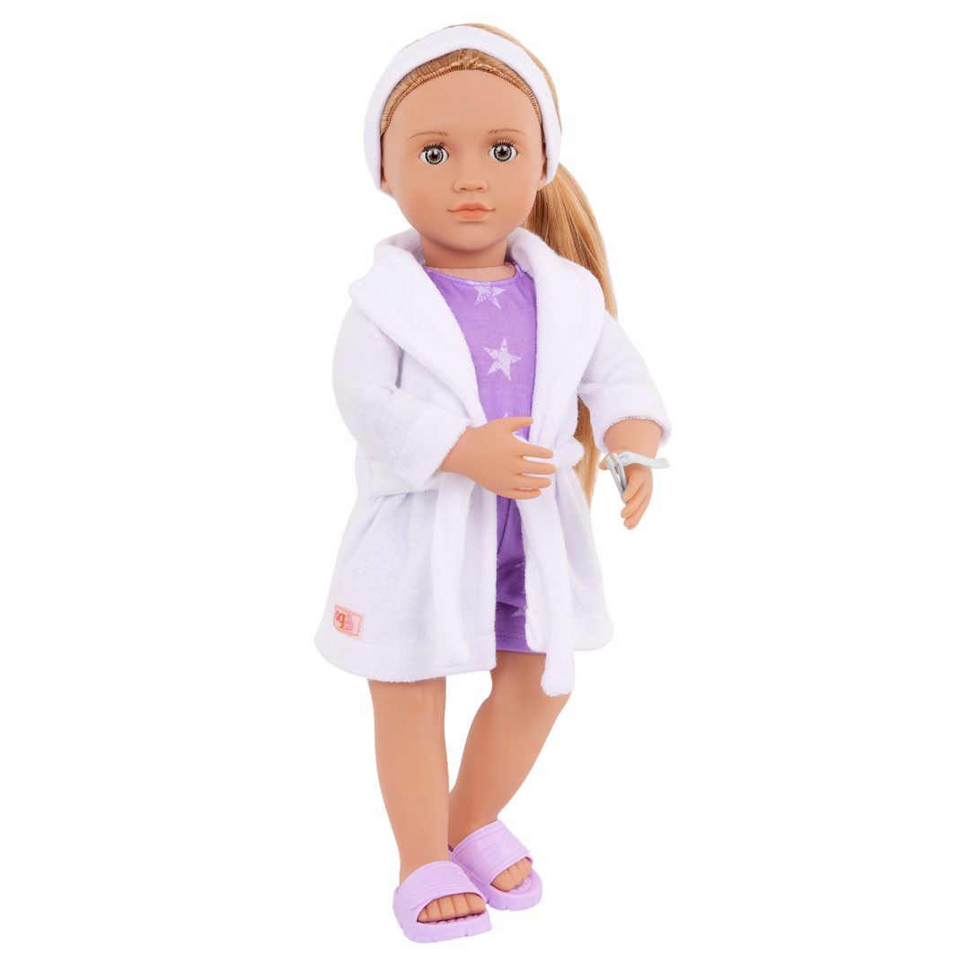 Serafina - 46cm Spa Day Doll - Deluxe Doll with Storybook - Spa Accessories - Toys & Gifts for Kids - Ages 3 Years + - Our Generation