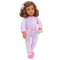 Luna - 46cm Sleepover Doll with Accessories - Brown Hair & Eyes - Gifts for Kids Ages 3 Years + - Our Generation UK