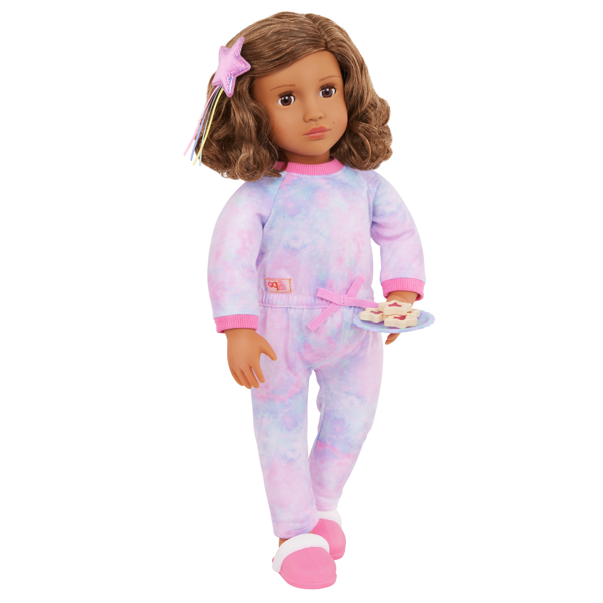Luna - 46cm Sleepover Doll with Accessories - Brown Hair & Eyes - Gifts for Kids Ages 3 Years + - Our Generation UK