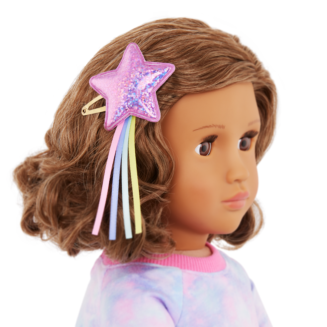 Luna - 46cm Sleepover Doll - OG Doll with Brown Hair & Eyes - Doll with Book and Sleepover Accessories - Toys & Gifts for Kids - Our Generation UK