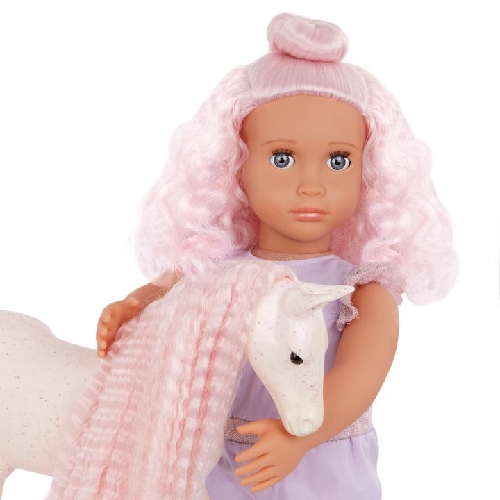 Elara & Lumina - 46cm OG Doll with Pet Foal - Doll with Pink Hair & Blue Eyes - Foal with Pink Hair & Brush - Doll & Pet - Gifts for Kids - Toys for Ages 3 to 12 Years - Our Generation