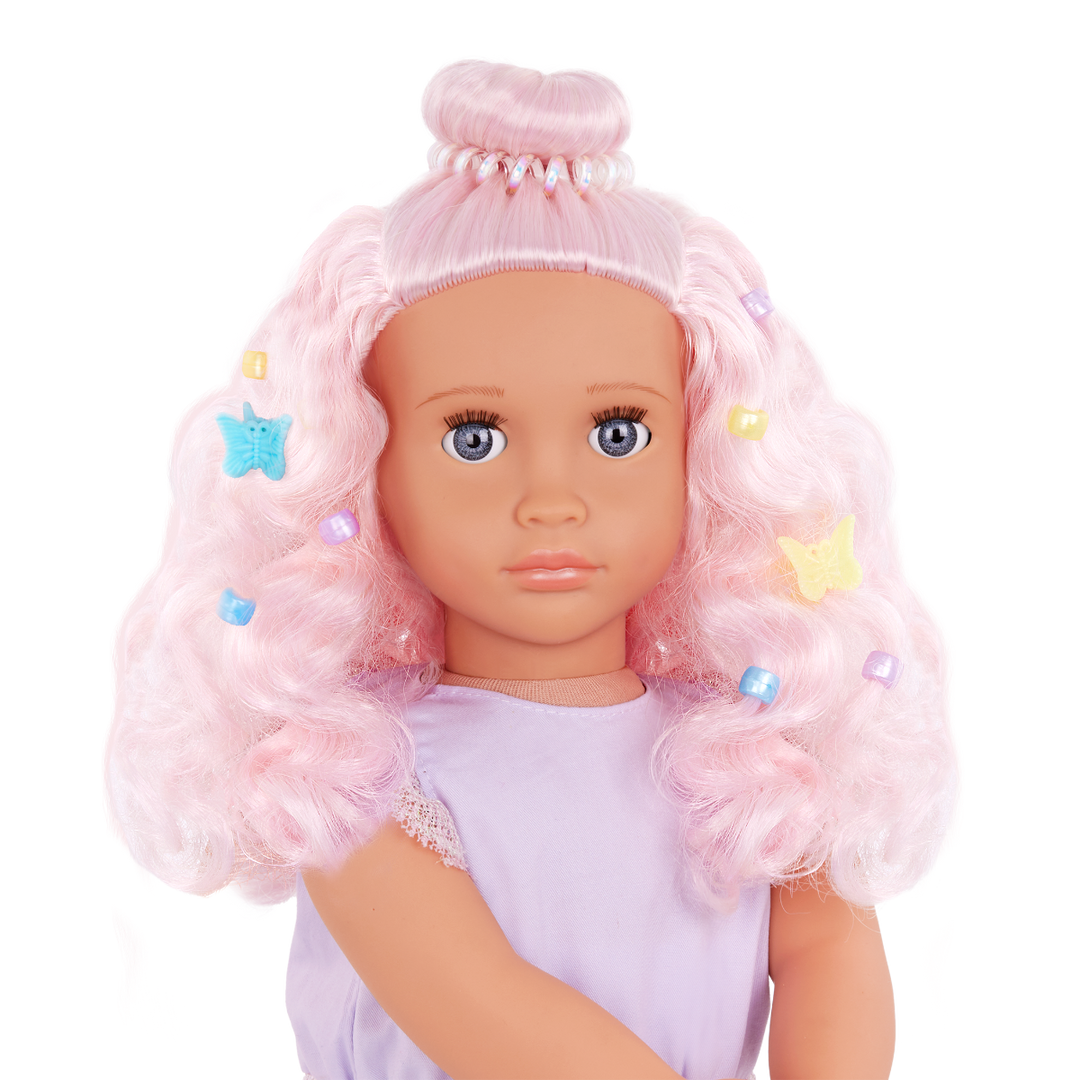 Elara & Lumina - 46cm OG Doll with Pet Foal - Doll with Pink Hair & Blue Eyes - Foal with Pink Hair & Brush - Doll & Pet - Gifts for Kids - Toys for Ages 3 to 12 Years - Our Generation