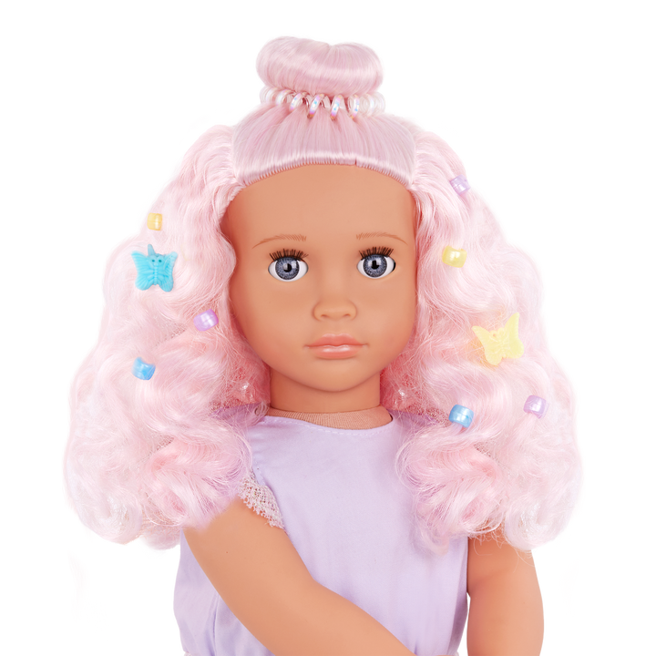 Elara & Lumina - 46cm OG Doll with Pet Foal - Doll with Pink Hair & Blue Eyes - Foal with Pink Hair & Brush - Doll & Pet - Gifts for Kids - Toys for Ages 3 to 12 Years - Our Generation