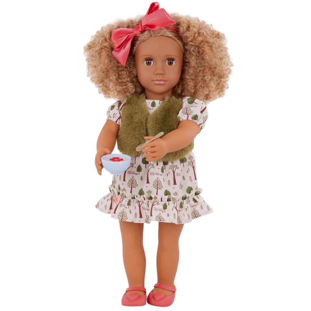Addison - 46cm Fashion Doll - OG Doll with Light Brown Curly Hair - Toys for Kids - Our Generation UK
