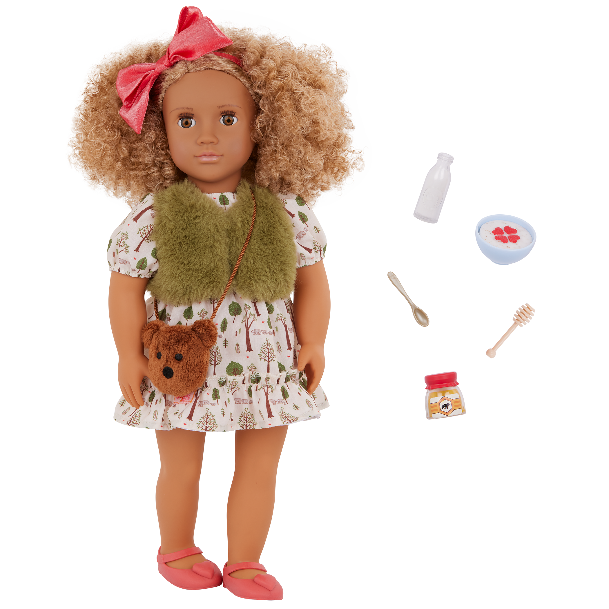 Addison - 46cm Fashion Doll - OG Doll with Light Brown Curly Hair - Toys for Kids - Our Generation UK