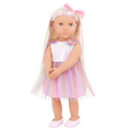 Iris - 46cm Fashion Doll with Rainbow Dress - Blonde Hair & Grey Eyes - Toys for Ages 3 to 12 Years - Our Generation