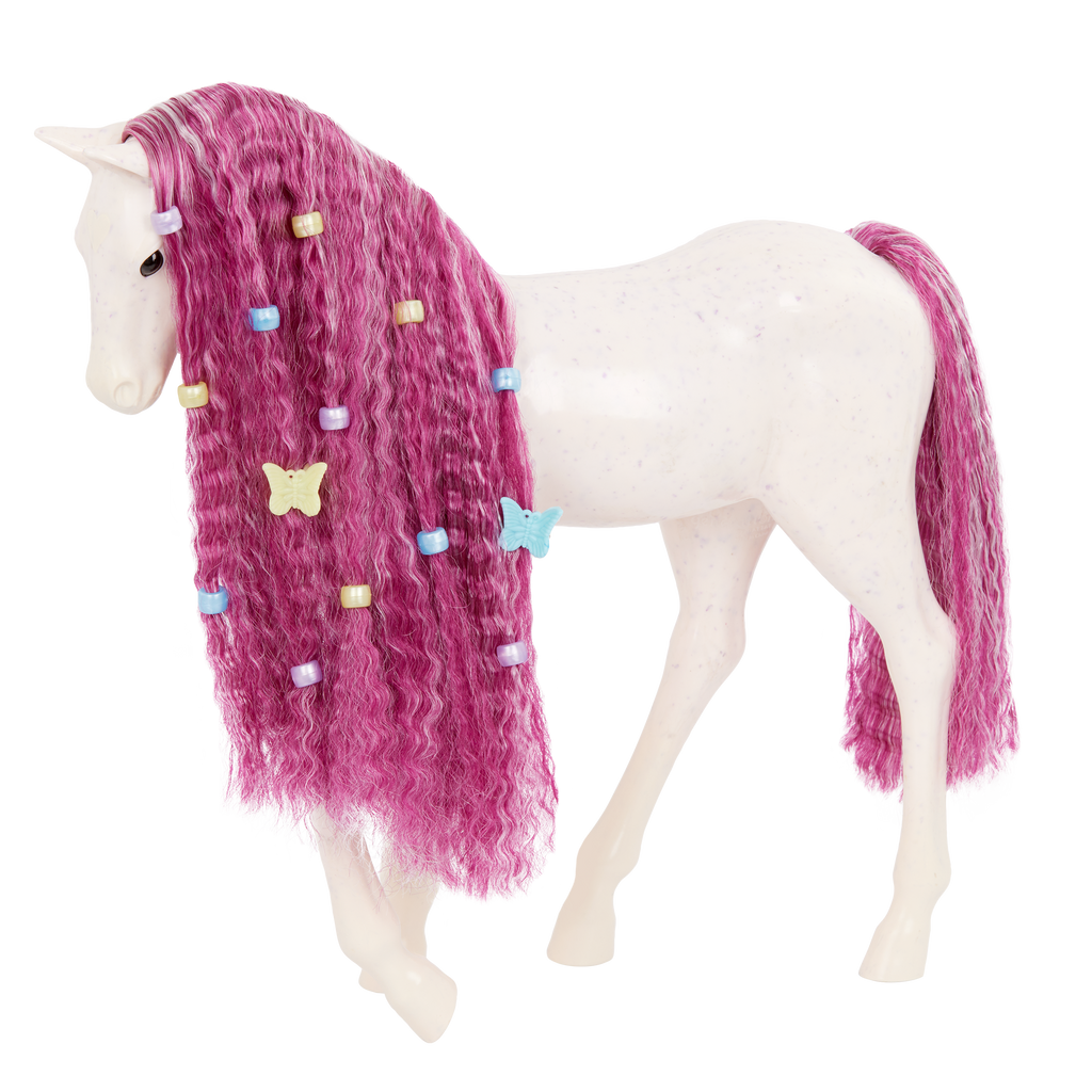 Estra & Delta - 46cm Doll & 20cm Foal - Doll with Purple Hair - Doll & Pet - Our Generation