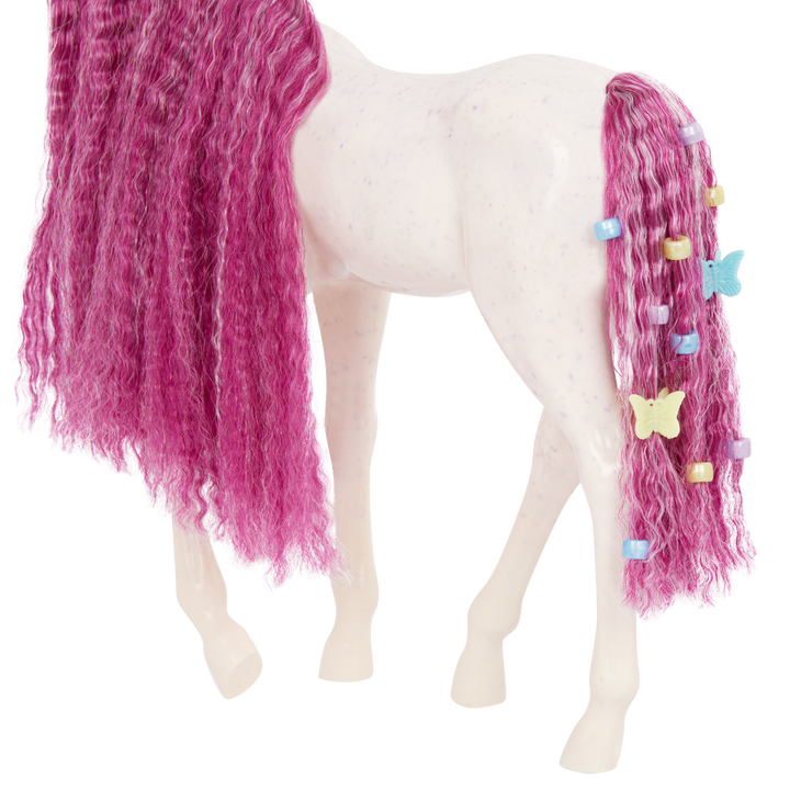 Estra & Delta - 46cm Doll & Pet Foal - Doll with Fuchsia Hair & Brown Eyes - Foal with Fuchsia Hair & Brush - Toys for Kids - Gifts for Girls - Our Generation UK