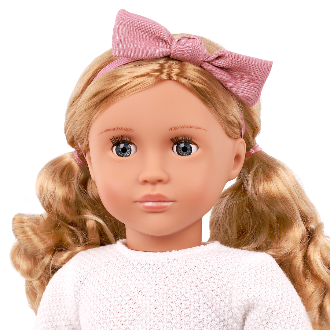 Effie - 46cm Birthday Doll - Doll with Blonde Hair, Blue Eyes & Dimples - Toys & Gifts for Kids - Our Generation