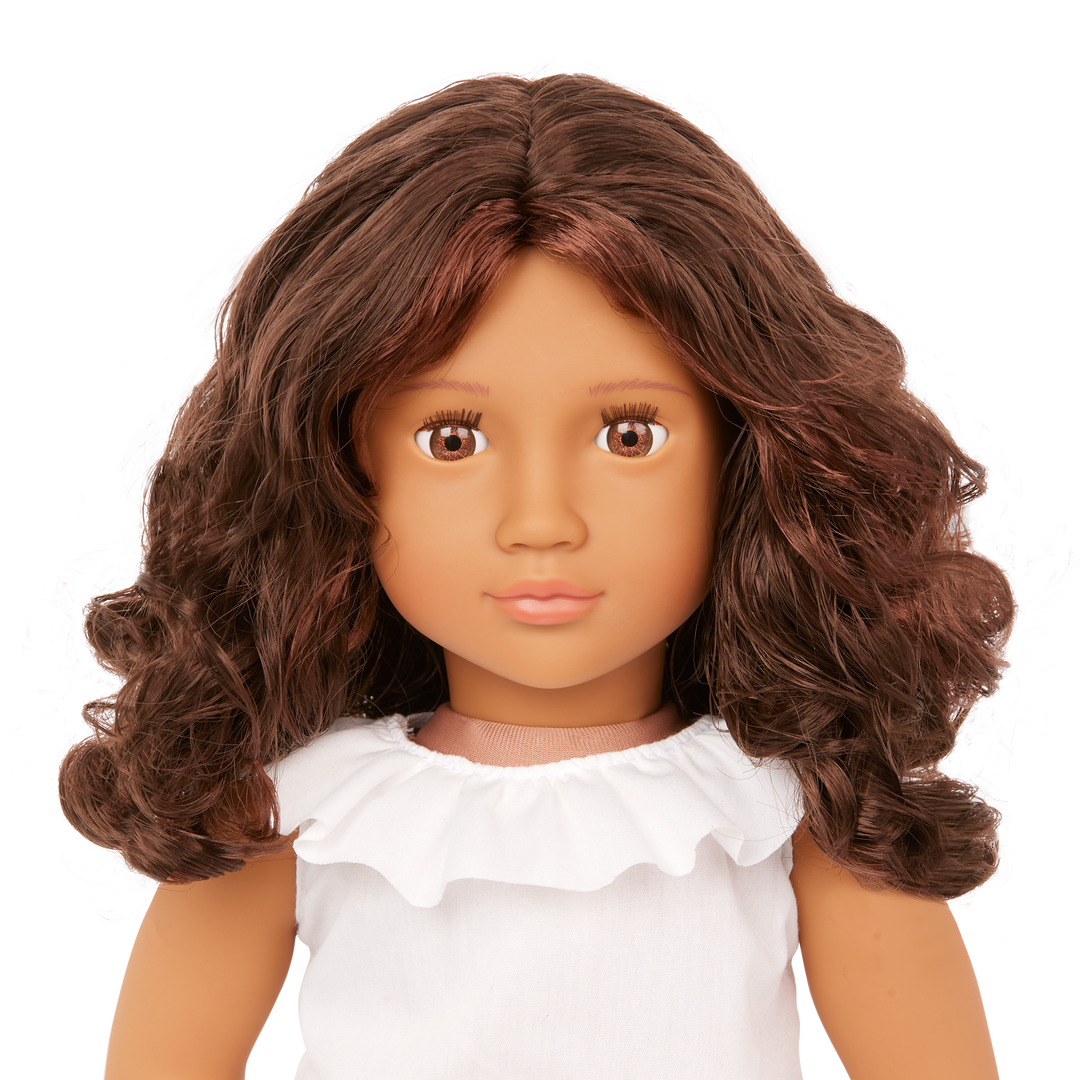 Valentina - 46cm Our Generation Doll - Doll with Brown Hair & Eyes - Fashion Doll with Sunglasses - Toys & Gifts for Ages 3 to 11 Years - Our Generation UK