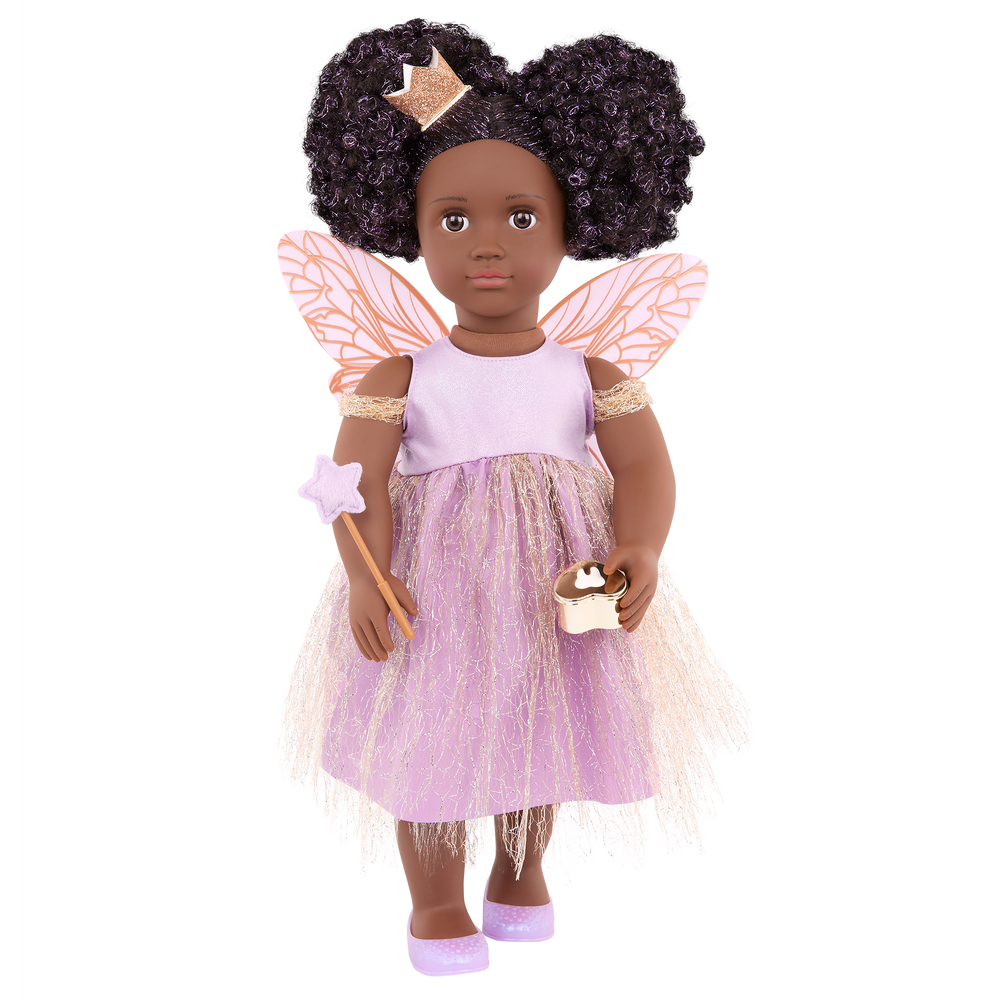 Pixie - 46cm Tooth Fairy Doll - Doll with Black Hair & Brown Eyes - Toys & Gifts for Kids - Our Generation 