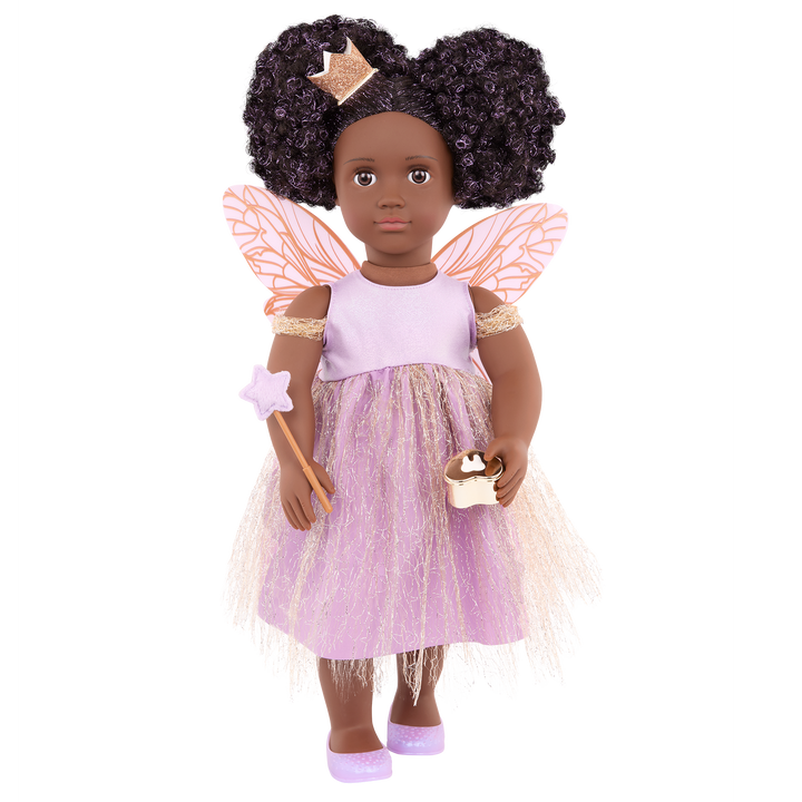 Pixie - 46cm Tooth Fairy Doll - Doll with Black Hair & Brown Eyes - Toys & Gifts for Kids - Our Generation 