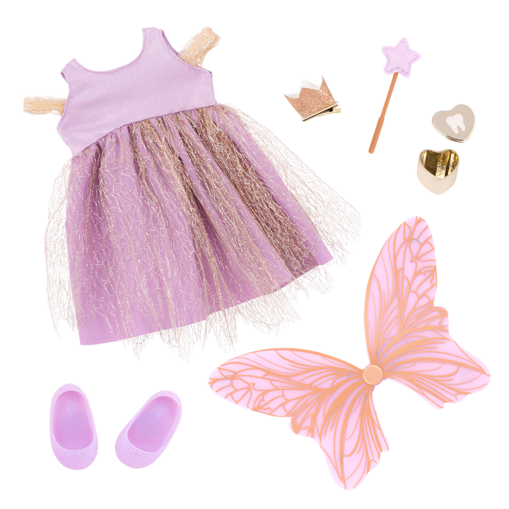 Pixie - 46cm Tooth Fairy Doll - Doll with Black Hair & Brown Eyes - Toys & Gifts for Kids - Our Generation 