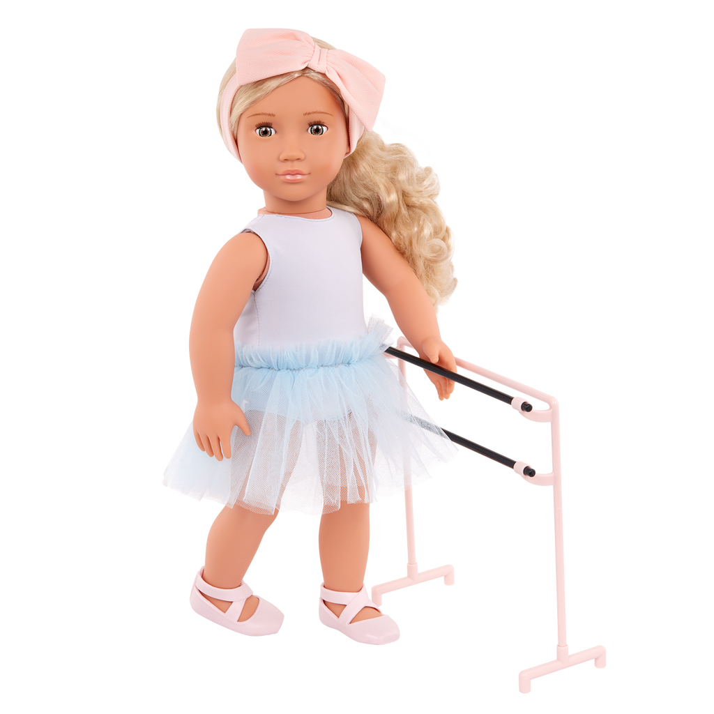 Prima - 46cm Ballerina Doll & Dancing Accessories - OG Doll with Blonde Hair & Grey Eyes - Gifts for Kids - Our Generation