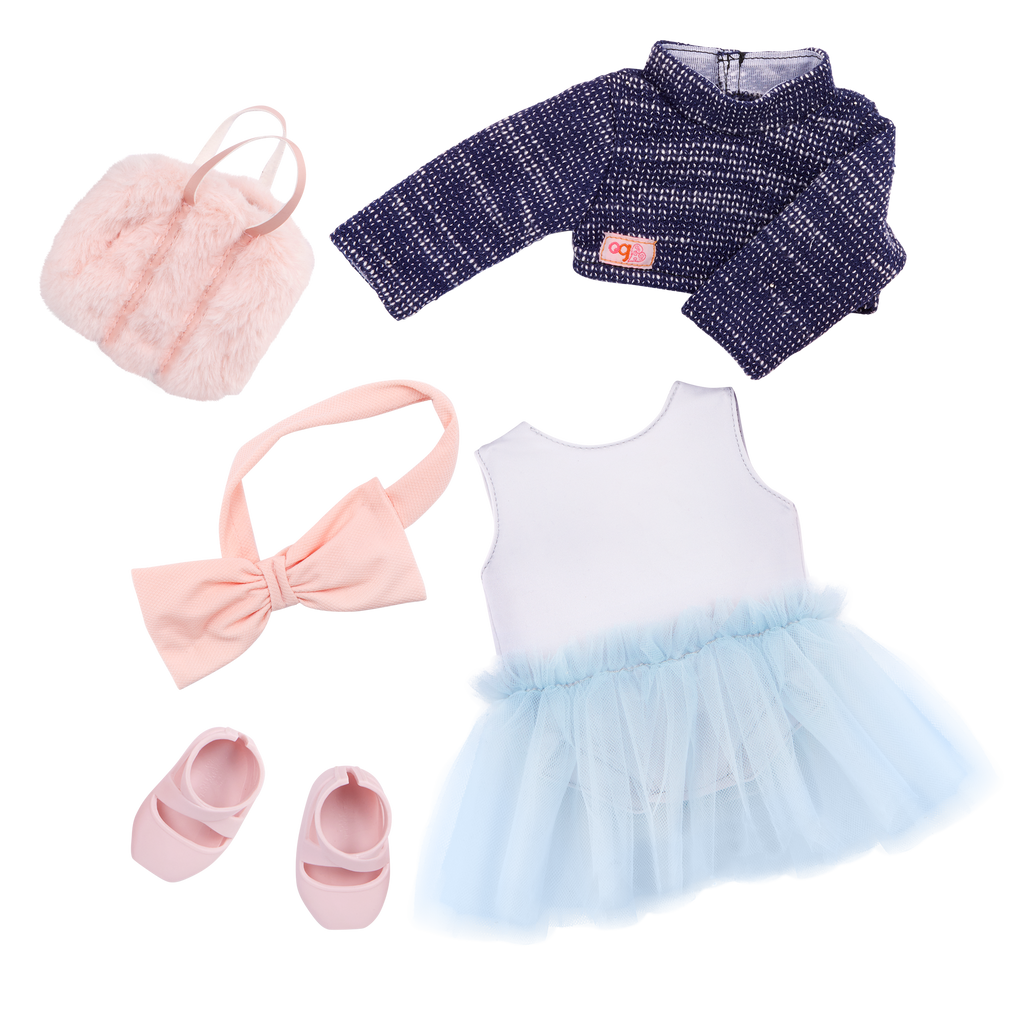 Prima - 46cm Ballerina Doll & Dancing Accessories - OG Doll with Blonde Hair & Grey Eyes - Gifts for Kids - Our Generation