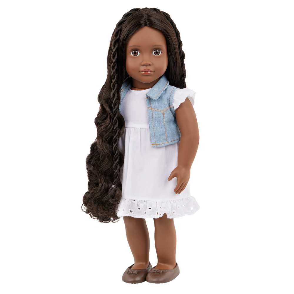 Black doll wig best sale