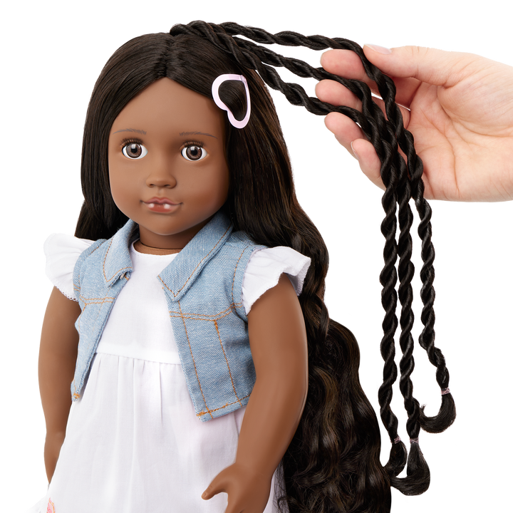 Patti - 46cm Hair-Styling Doll - OG Doll with Brown Hair & Eyes - Doll with Hair-Styling Booklet - OG Gifts for Kids - Our Generation UK