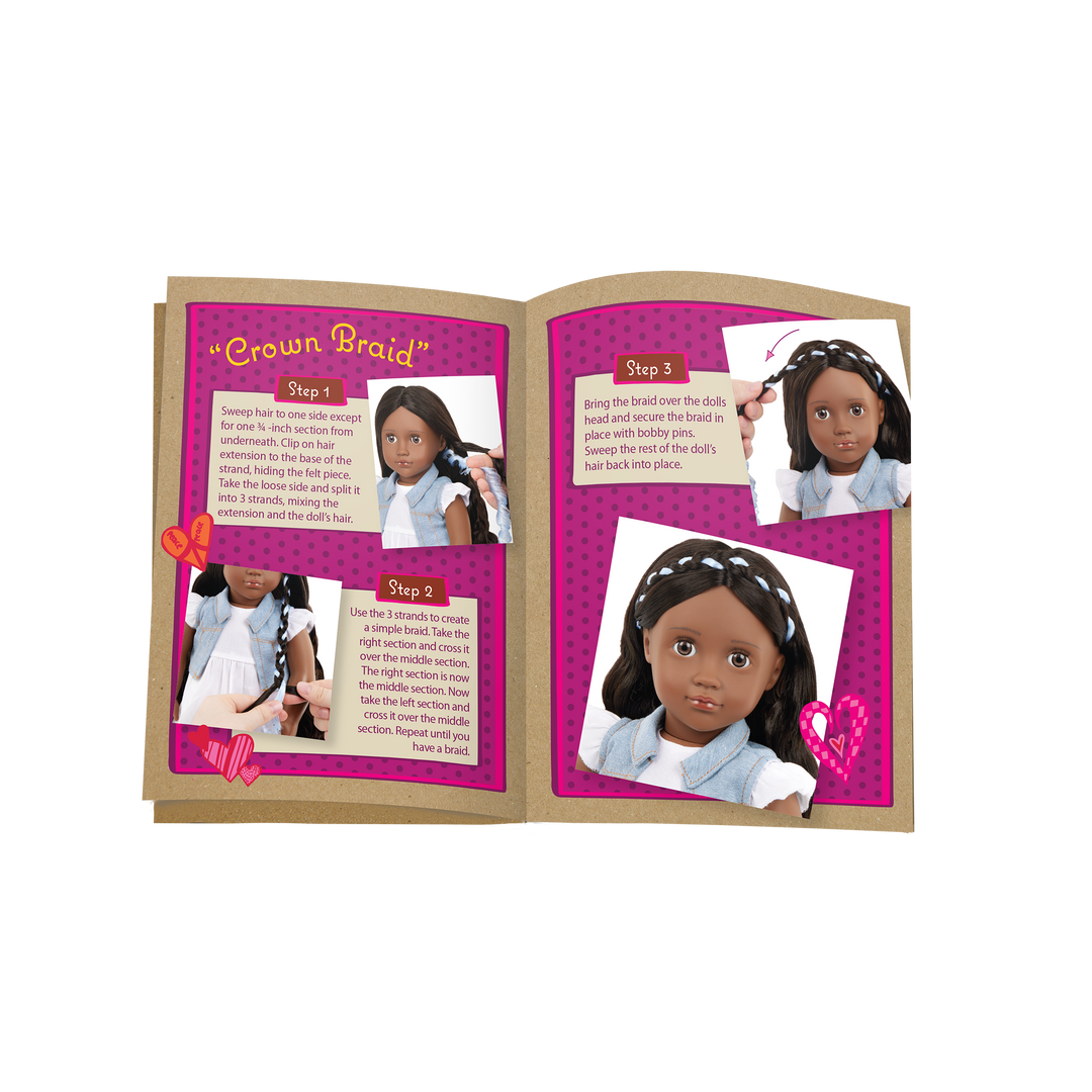 Patti - 46cm Hair-Styling Doll - OG Doll with Brown Hair & Eyes - Doll with Hair-Styling Booklet - OG Gifts for Kids - Our Generation UK