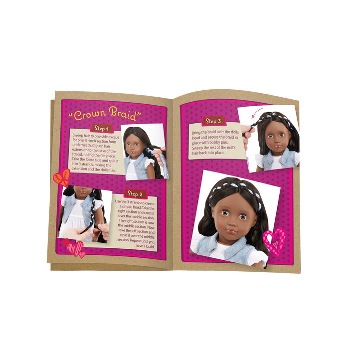 Patti - 46cm Hair-Styling Doll - OG Doll with Brown Hair & Eyes - Doll with Hair-Styling Booklet - OG Gifts for Kids - Our Generation UK