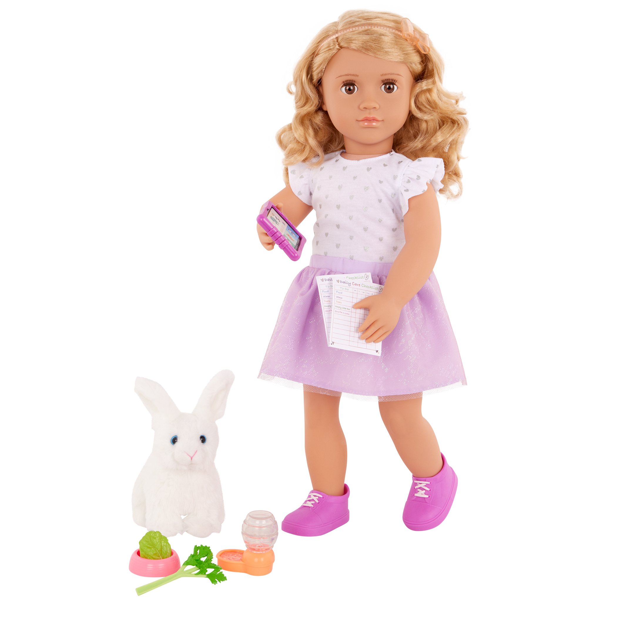 Tabby - 46cm Doll with Pet Rabbit - Doll with Blonde Hair & Brown Eyes - Doll with Storybook - Toys & Gifts for Ages 3 Years + - Our Generation UK
