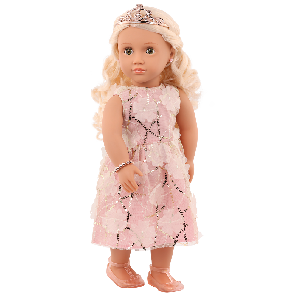 Eleanor - 46cm Princess Doll - Doll with Tiara & Sparkly Dress - Blonde Hair & Hazel Eyes - Toys & Gifts for Kids - Our Generation