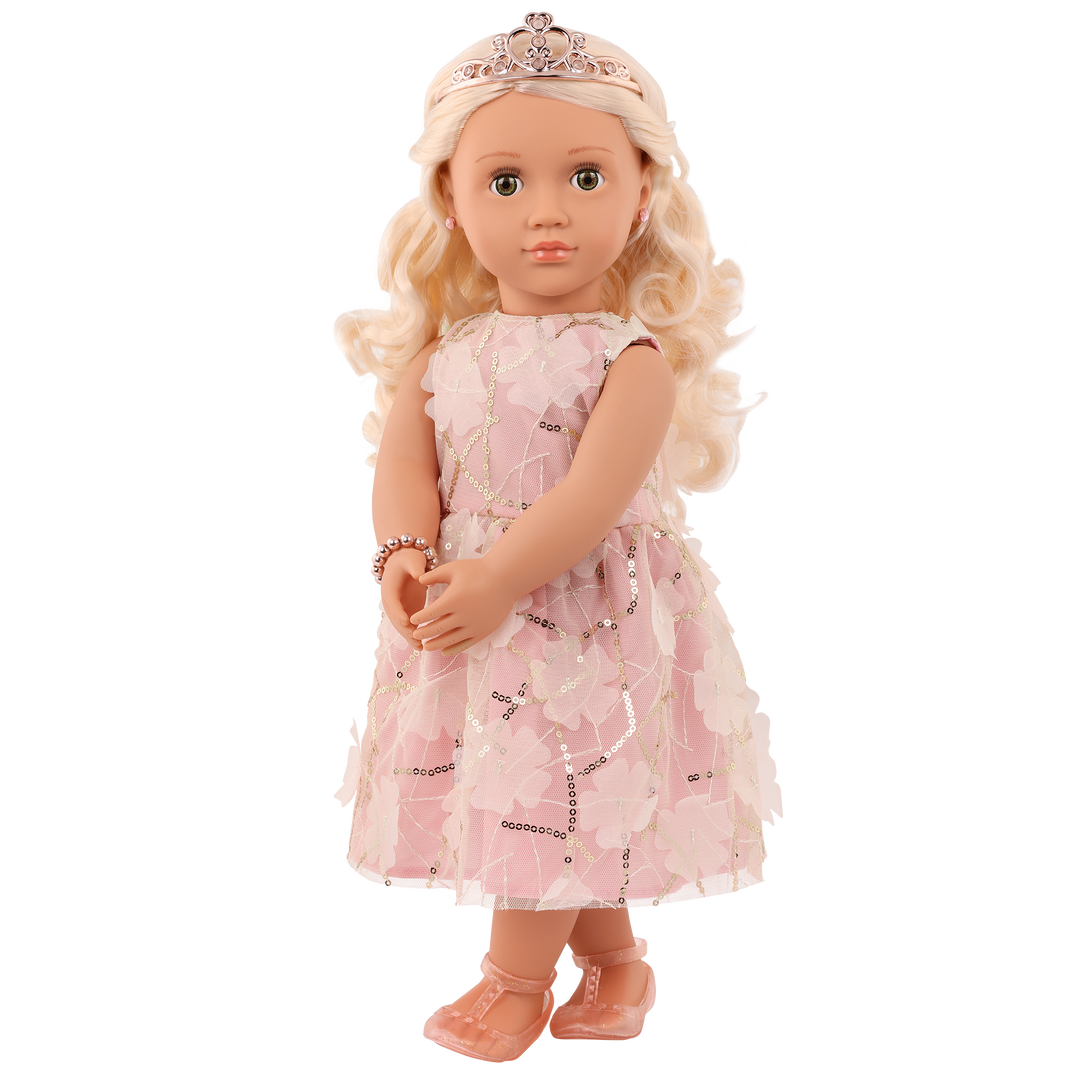 Eleanor - 46cm Princess Doll - Doll with Tiara & Sparkly Dress - Blonde Hair & Hazel Eyes - Toys & Gifts for Kids - Our Generation