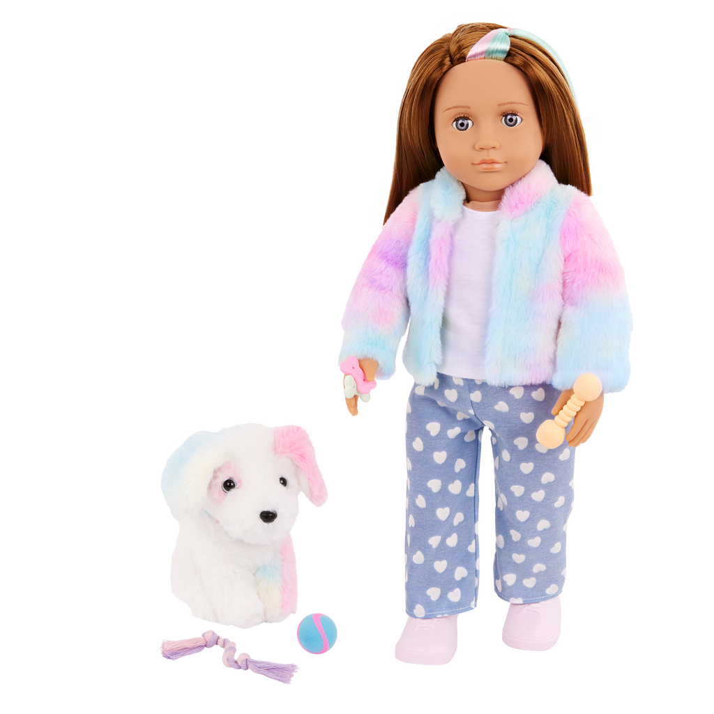 Skylar & Bow - 46cm Doll with 15cm Plush Dog - Toys & Gifts for Kids - Our Generations