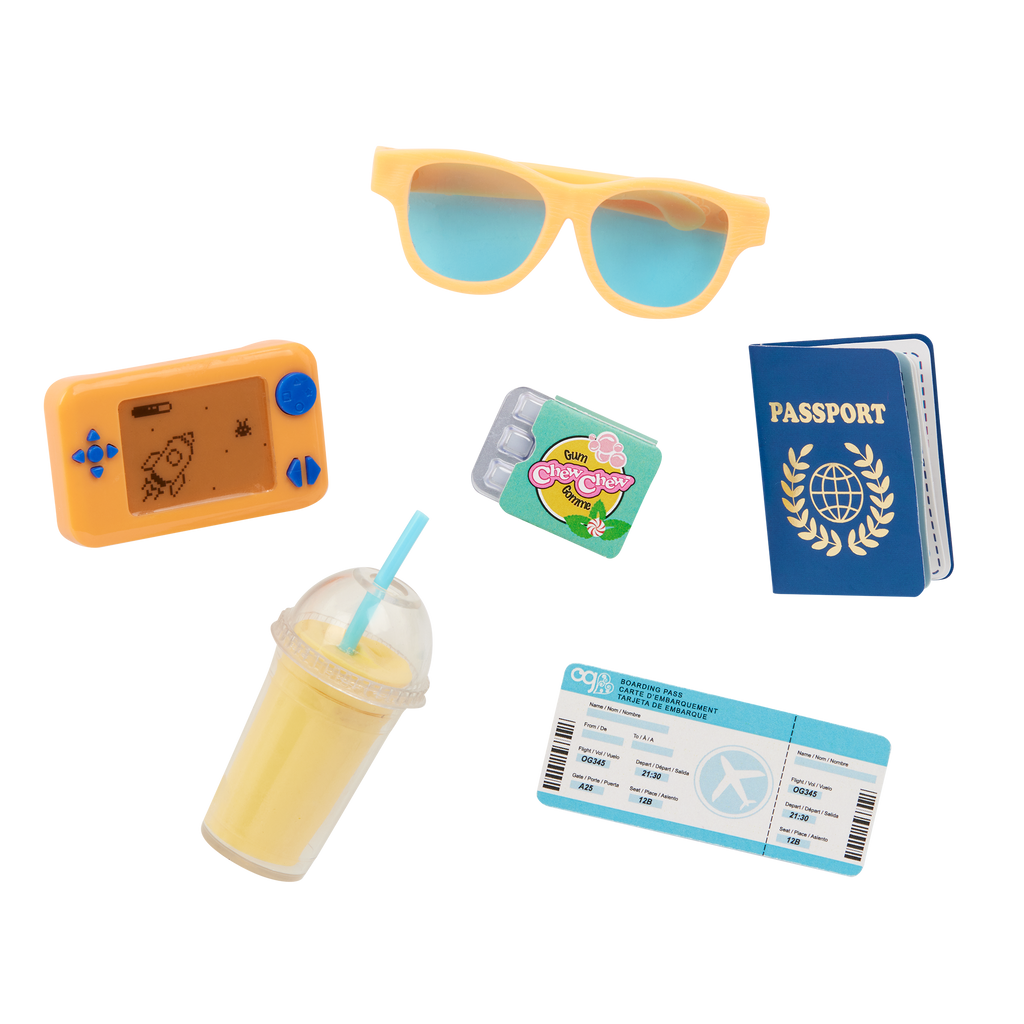 Milo - 46cm Boy Doll - Travel Doll with Blue Suitcase & Accesories- Boy Doll with Brown Hair & Eyes - Toys & Gifts for Kids - Our Generation