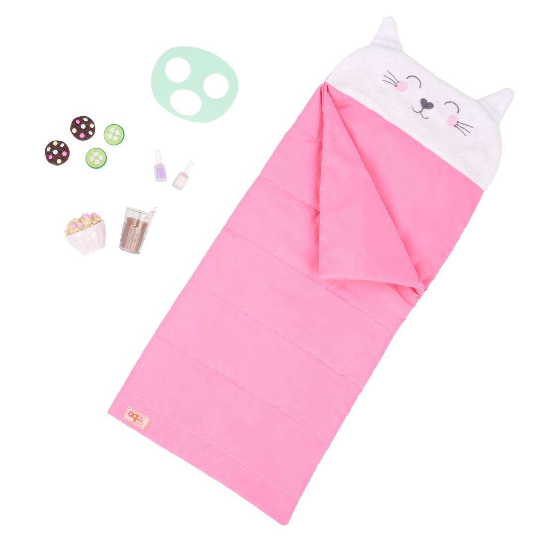 Larissa - 46cm Sleepover Doll - OG Doll with Brown Hair, Eyes & Freckles - Doll with Sleepover Accessories - Toys & Gifts for Kids - Our Generation