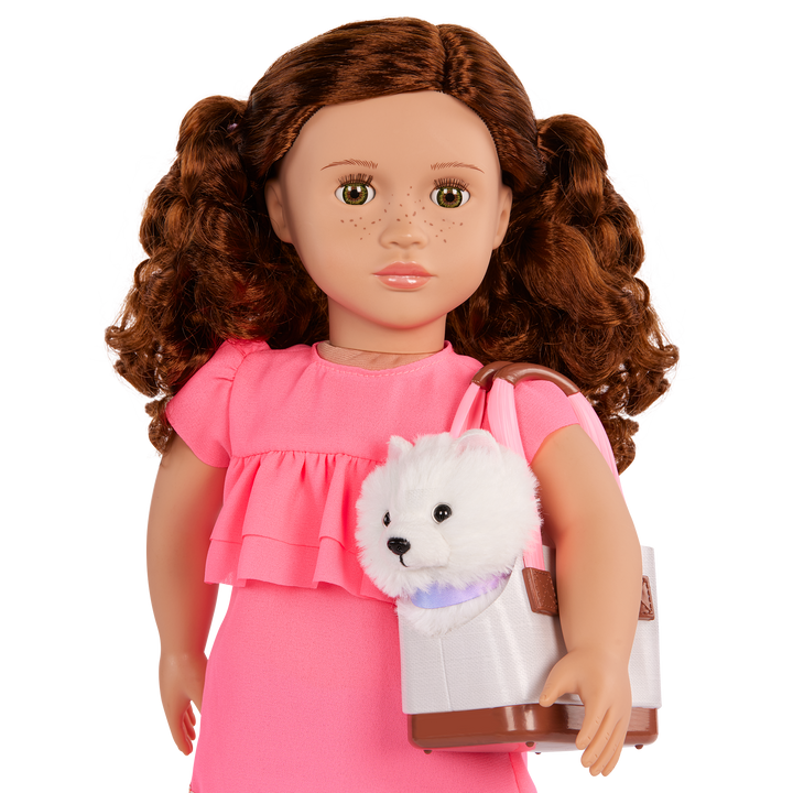 Becca & Pearl - 46cm OG Doll & Pet - Doll & Pet Puppy - Doll with Brown Hair, Hazel Eyes & Freckles - Gifts for Kids Ages 3 Years + - Our Generation UK