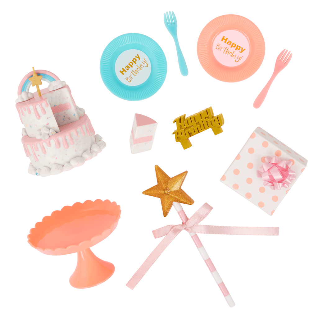 Romy - 46cm Birthday Doll - Doll with Birthday Party Accessories - Birthday Gifts for Kids - Our Generation