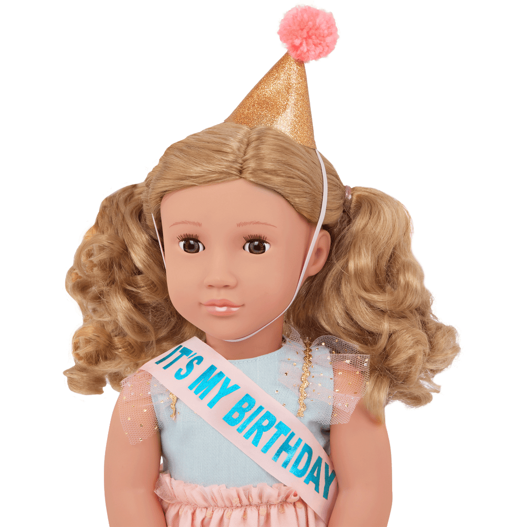 Romy - 46cm Birthday Doll - Doll with Birthday Party Accessories - Birthday Gifts for Kids - Our Generation