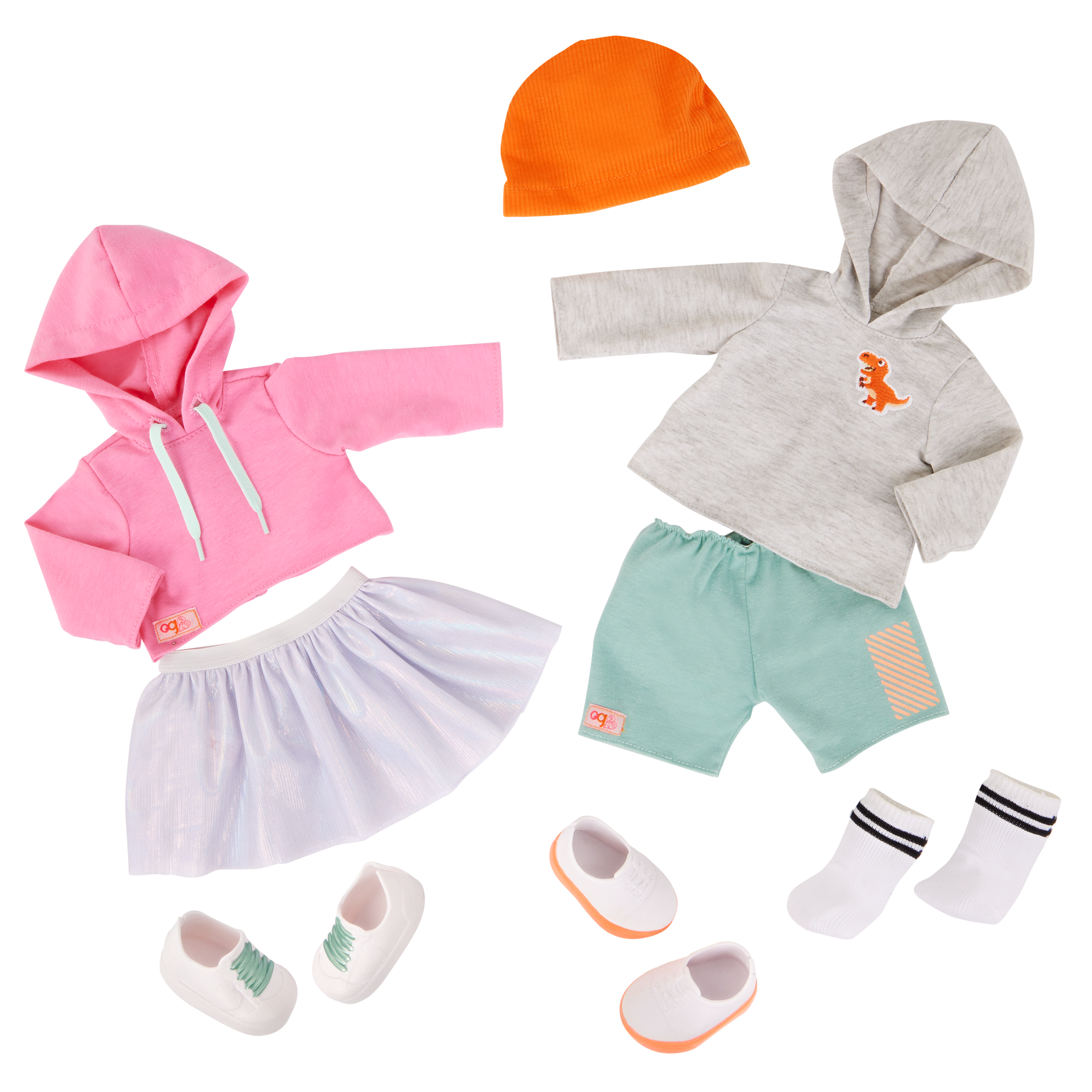 Lizzie & Olivier - 46cm Boy Doll & Girl Doll - Set of Two Our Generation Dolls - Toys & Gifts for Kids - Our Generation