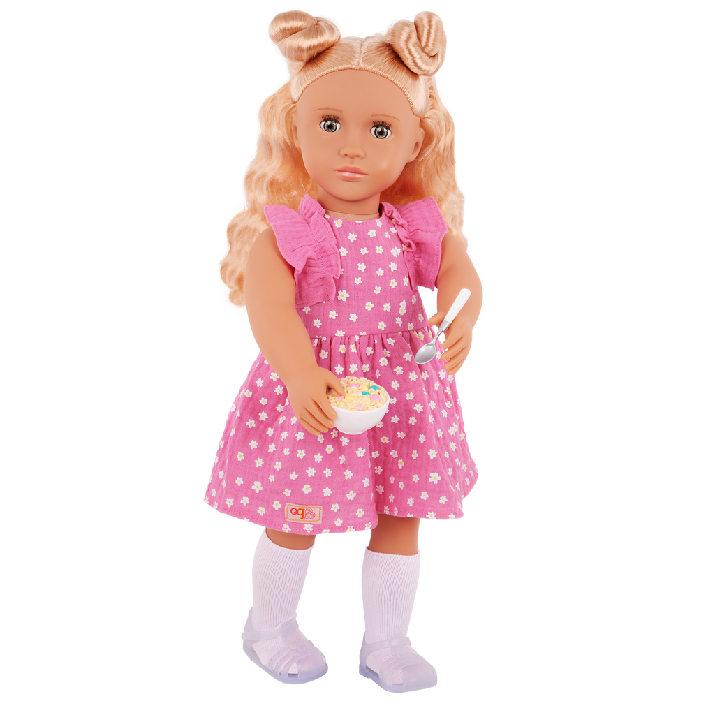 Gillian - 46cm Doll with Two Outfits - Doll with Blonde Hair & Pyjama Set - Toys & Gift Ideas for Kids 3 to 12 Years - Our Generation