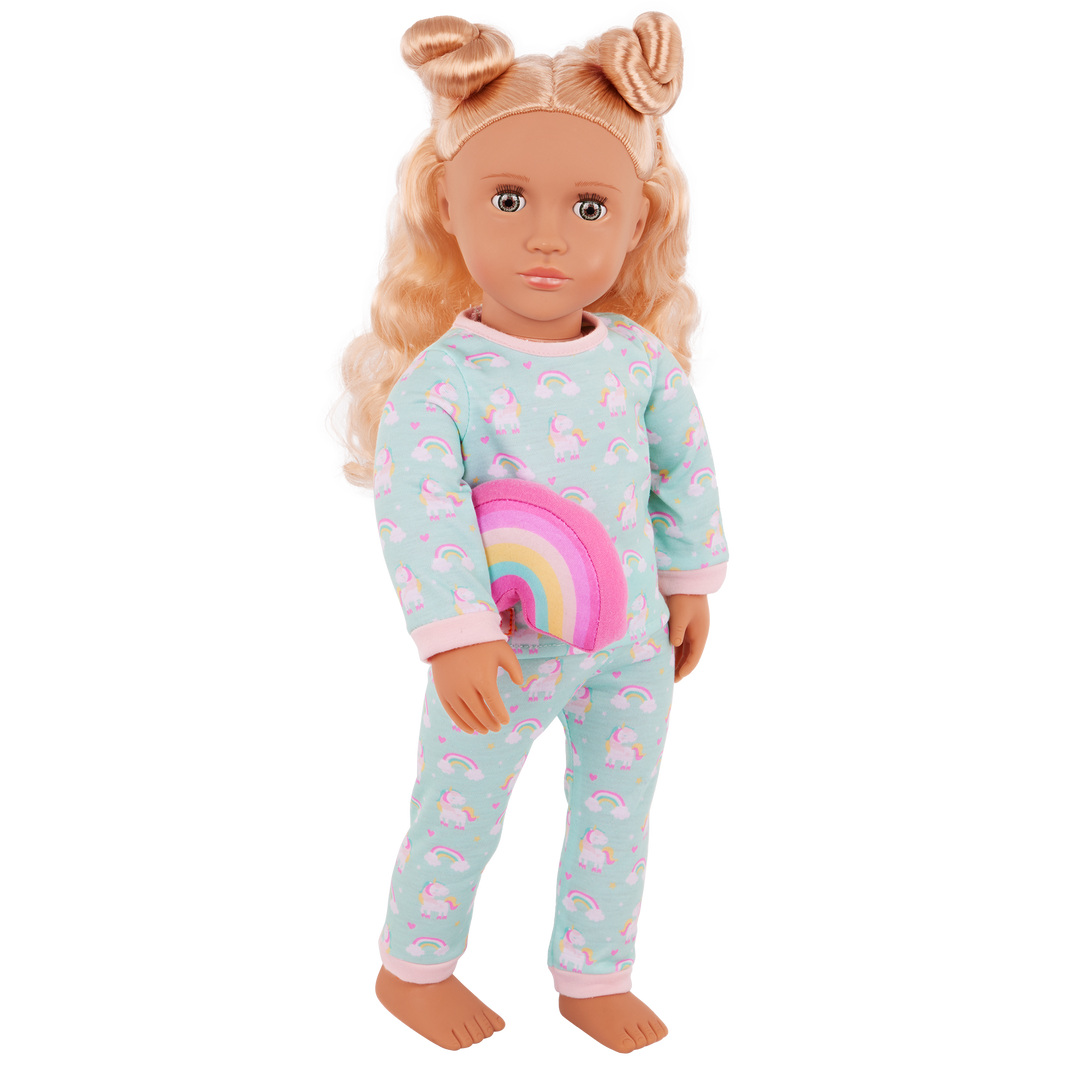 Gillian - 46cm Sleepover Doll - OG Doll with Blonde Hair & Hazel Eyes - Toys & Gifts for Kids - Our Generation