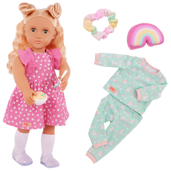 Gillian - 46cm Sleepover Doll - OG Doll with Blonde Hair & Hazel Eyes - Toys & Gifts for Kids - Our Generation