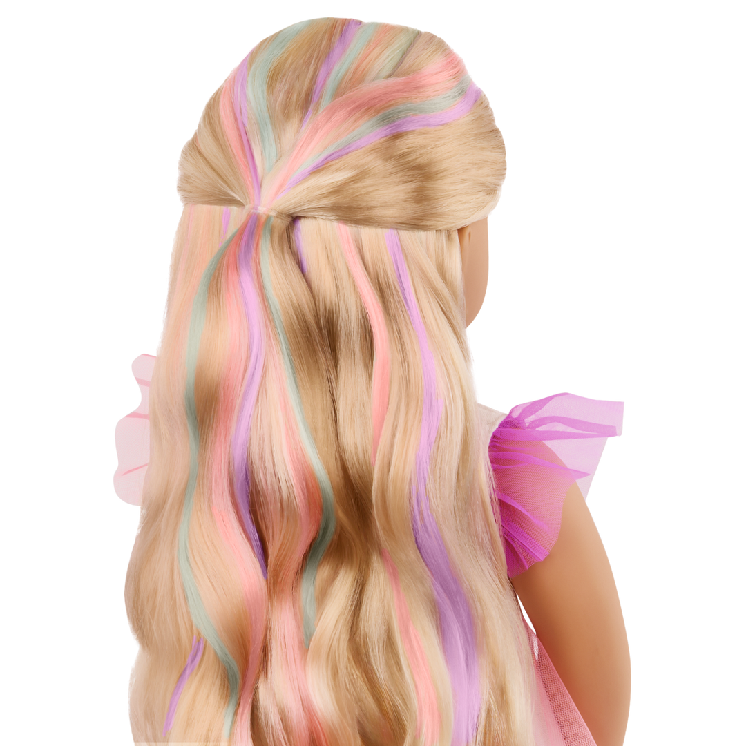 Tessie - 46cm Hair Play Doll - OG Doll with Blonde Hair & Highlights - Hair-Styling Booklet & Accessories - Toys for Kids 3 to 12 Years - Our Generation UK