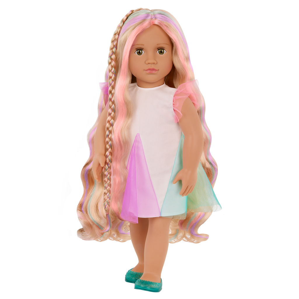 Tessie - 46cm Hair Play Doll - Doll with Blonde Hair & Hightlights - Hairstyling Accessories & Booklet - Gifts for Kids Ages 3 Years + - Our Generation UK