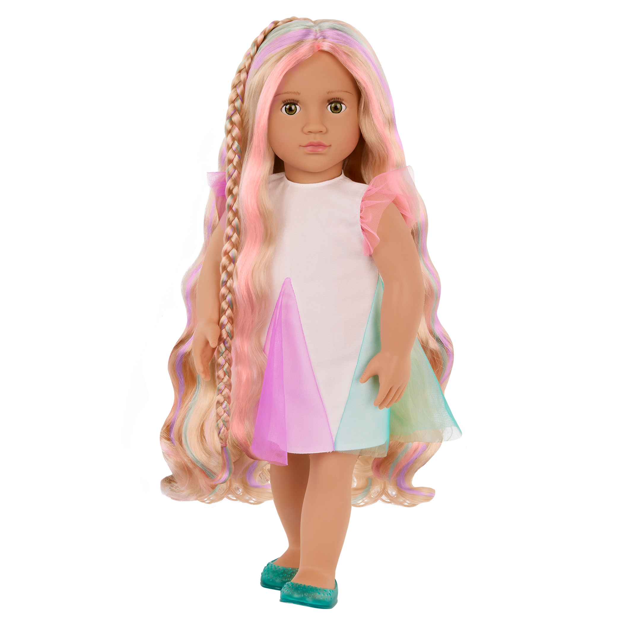 Tessie - 46cm Hair Play Doll - Doll with Blonde Hair & Hightlights - Hairstyling Accessories & Booklet - Gifts for Kids Ages 3 Years + - Our Generation UK