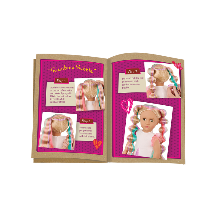 Tessie - 46cm Hair Play Doll - OG Doll with Blonde Hair & Highlights - Hair-Styling Booklet & Accessories - Toys for Kids 3 to 12 Years - Our Generation UK