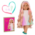Tessie - 46cm Hair Play Doll - Doll with Blonde Hair & Hightlights - Hairstyling Accessories & Booklet - Gifts for Kids Ages 3 Years + - Our Generation UK