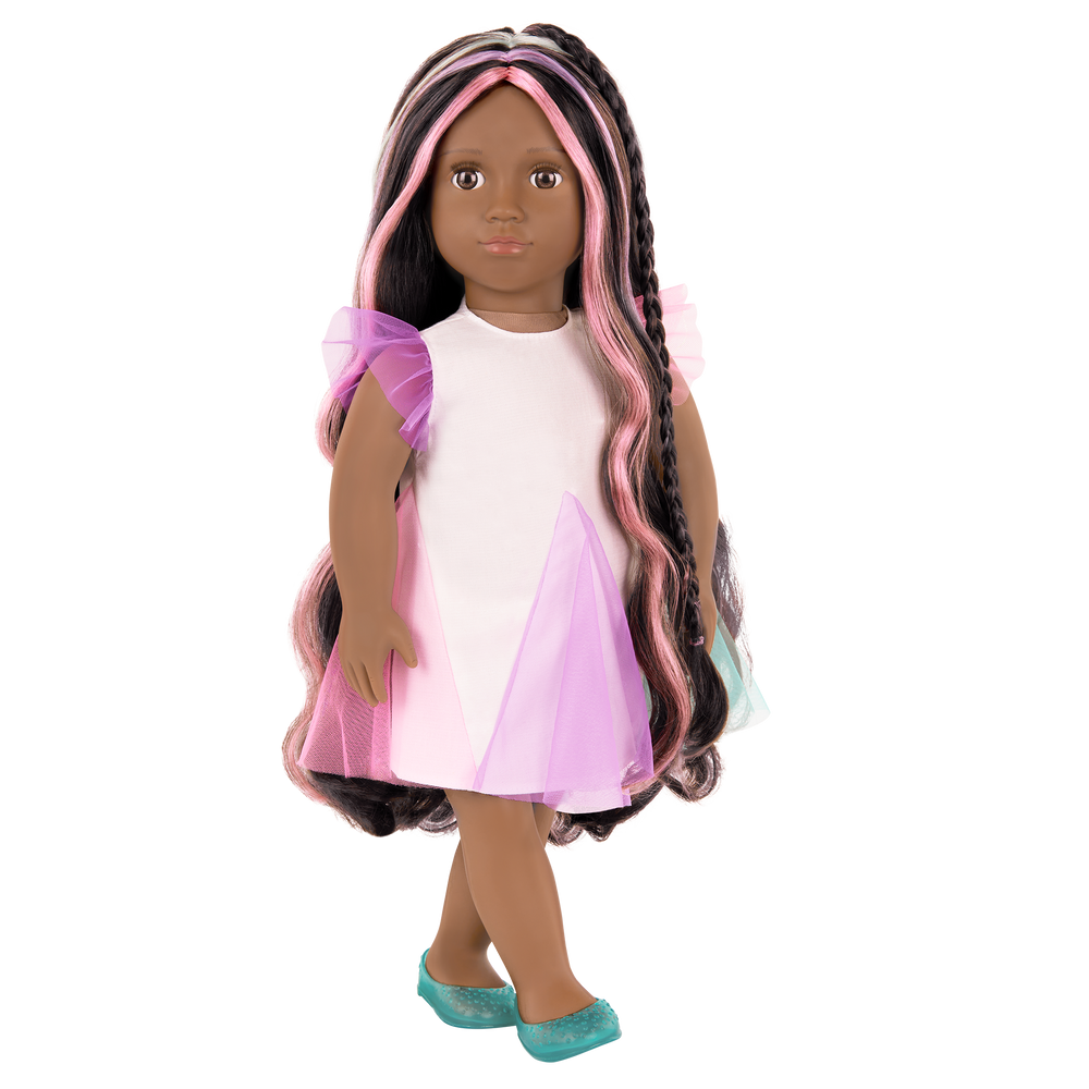 Tasha - Hair Grow Doll with Hair Styling Accessories - 46cm OG Doll - Toys & Gifts for Kids - Our Generation UK
