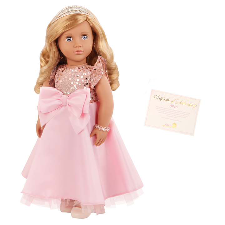 Allyn - Our Generation Special Edition 30th Anniversary Collectible Doll - Limited Edition Toy - Doll with Blonde Hair & Grey Eyes - Toys & Gifts for Kids - 3 Years + - Our Generation UK