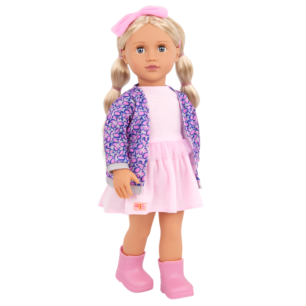 Joana - 46m Fashion Doll - Doll with Grey Eyes & Blonde Hair - Gift Ideas for Kids - Our Generation