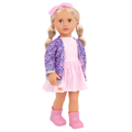 Joana - 46m Fashion Doll - Doll with Grey Eyes & Blonde Hair - Gift Ideas for Kids - Our Generation