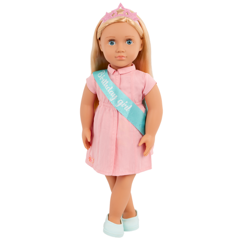 Brenna - 46cm Birthday Doll - OG Doll with Blonde Hair & Blue Eyes - Birthday Gifts for Kids - Our Generation