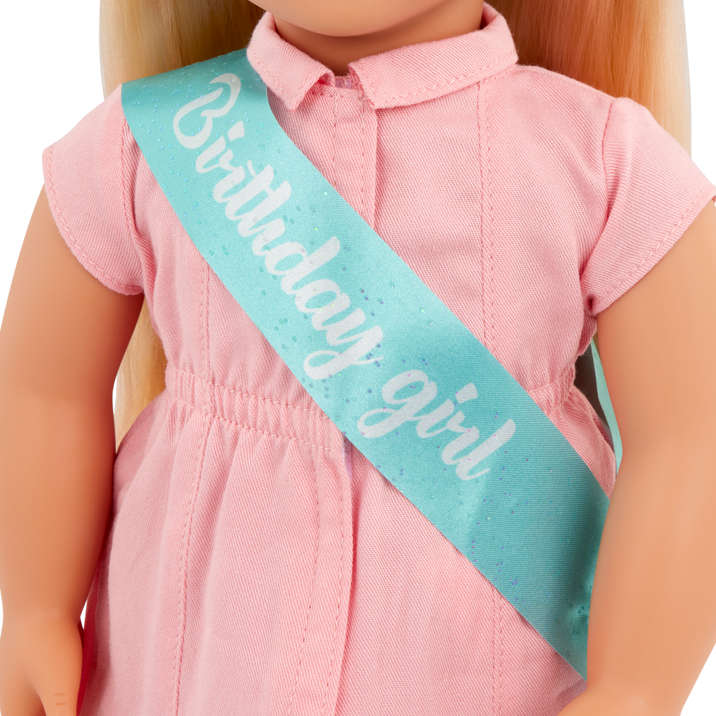 Brenna - 46cm Birthday Doll - OG Doll with Blonde Hair & Blue Eyes - Birthday Gifts for Kids - Our Generation