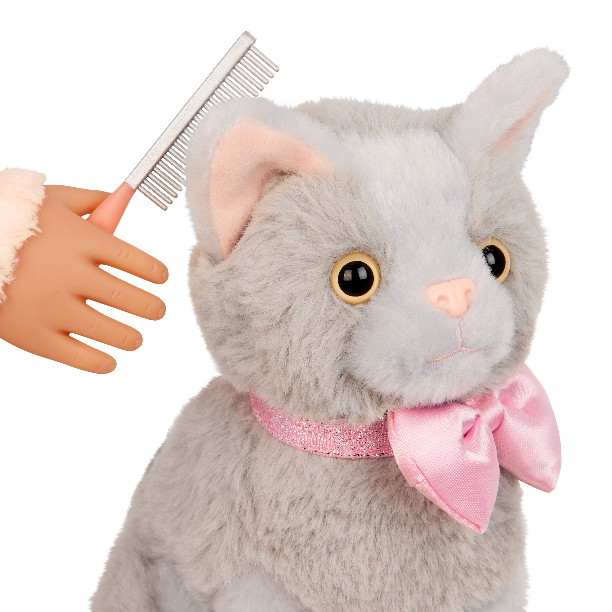 Sheela & Sammy - OG Doll & Pet Kitten - Doll with Blonde Hair - Kitten with Grey Fur - Gifts for Kids - Our Generation