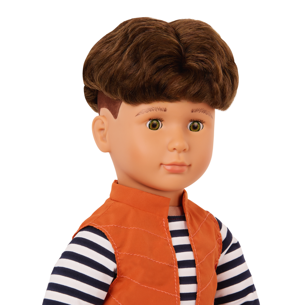 Connor - 46cm Boy Doll - Brown Hair & Eyes - Gift Ideas for Kids - Our Generation